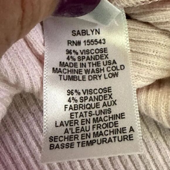 SABYLN size small shell pink ribbed sleeveless maxi dress - Picture 6 of 7